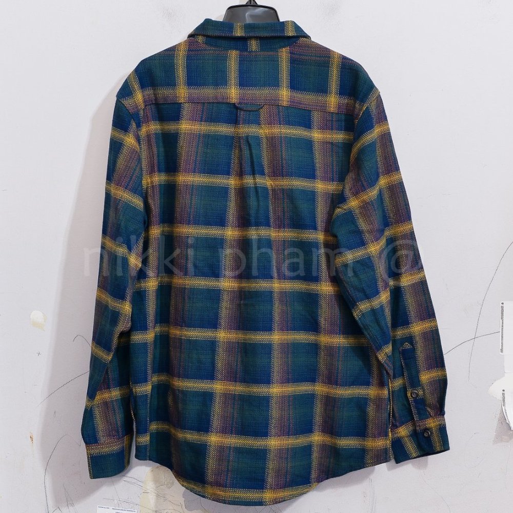 Orvis Men’s Flannel Shirt  IN GREEN - Picture 4 of 7